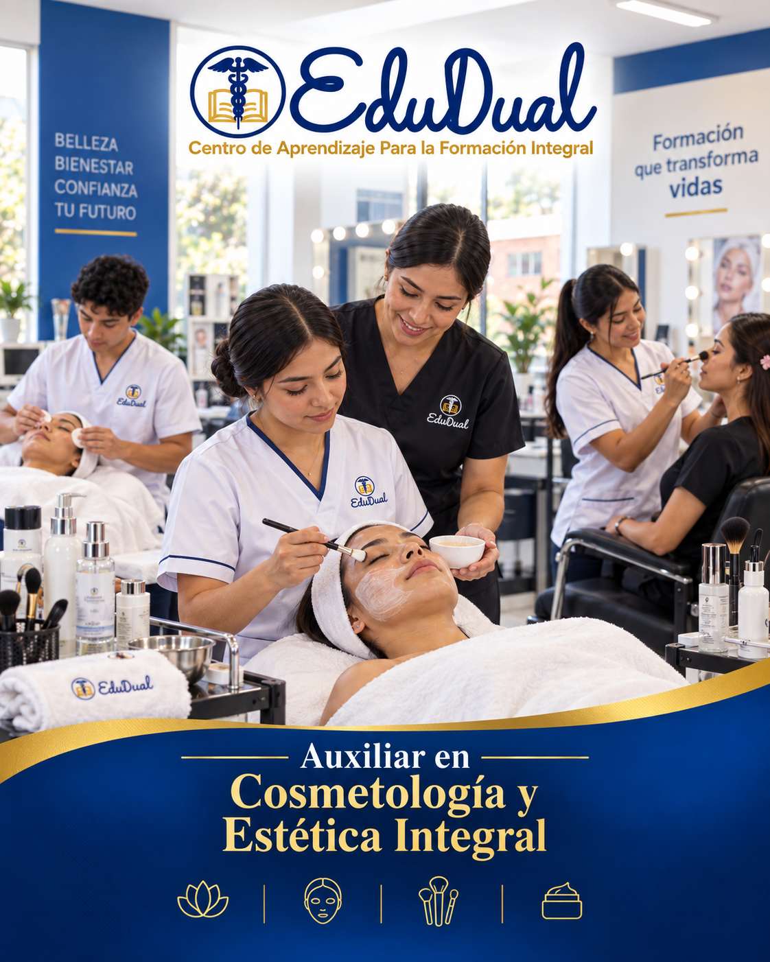 Formación orientada a Auxiliar en Cosmetología y Estética Integral en EDUDUAL